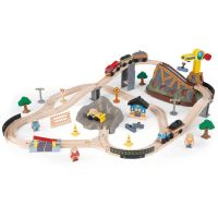 Set Trenulete Bucket Top Construction cu Macara mare magentica TrainSet Kidkraft Set Trenulete Bucket Top Construction cu Macara mare magentica TrainSet Kidkraft